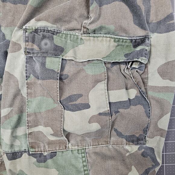 Vintage Cabelas Cargo Pants 36x30 80s M81 Woodland Camouflage USA Distressed - Picture 2 of 16